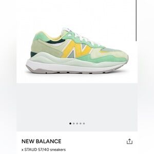 new balance x staud 57/40 sneakers in green